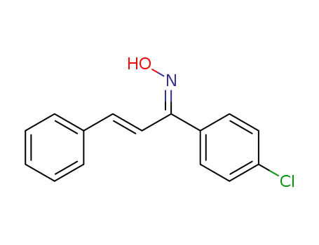 2-Propen-1-one, 1-(4-chlorophenyl)-3-phenyl-, oxime, (E,E)-