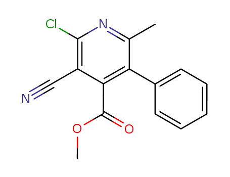 4-Pyridinecarboxylic acid, 2-chloro-3-cyano-6-methyl-5-phenyl-, methyl
ester