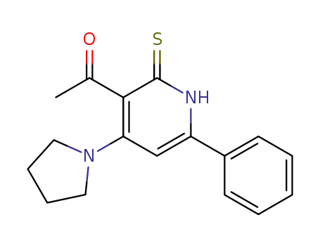 Ethanone,
1-[1,2-dihydro-6-phenyl-4-(1-pyrrolidinyl)-2-thioxo-3-pyridinyl]-