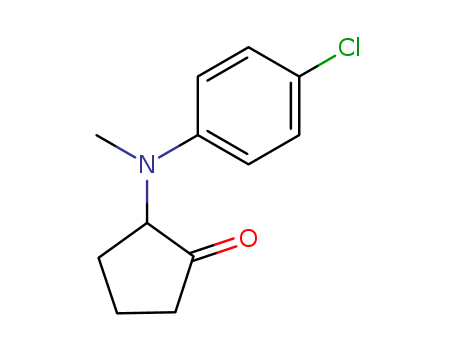 Cyclopentanone, 2-[(4-chlorophenyl)methylamino]-