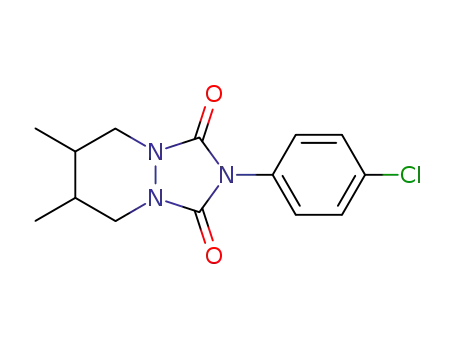 1H-[1,2,4]Triazolo[1,2-a]pyridazine-1,3(2H)-dione,
2-(4-chlorophenyl)tetrahydro-6,7-dimethyl-