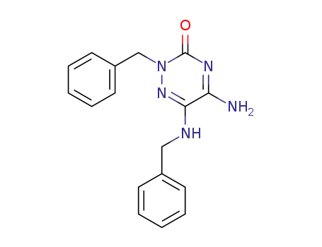 Molecular Structure of 61322-29-0 (1,2,4-Triazin-3(2H)-one,
5-amino-2-(phenylmethyl)-6-[(phenylmethyl)amino]-)