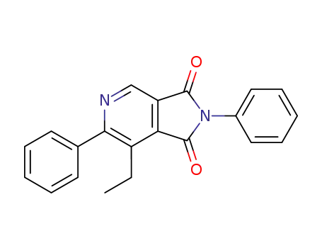 Molecular Structure of 62436-88-8 (1H-Pyrrolo[3,4-c]pyridine-1,3(2H)-dione, 7-ethyl-2,6-diphenyl-)