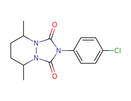 Molecular Structure of 58744-45-9 (1H-[1,2,4]Triazolo[1,2-a]pyridazine-1,3(2H)-dione,
2-(4-chlorophenyl)tetrahydro-5,8-dimethyl-)