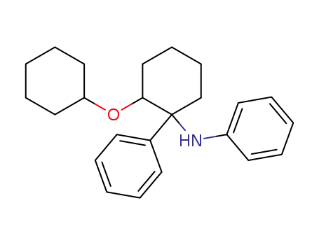 Molecular Structure of 61568-24-9 (Benzenamine, N-[2-(cyclohexyloxy)-1-phenylcyclohexyl]-)