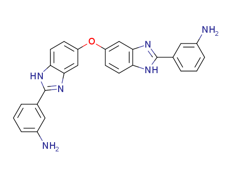 Molecular Structure of 49860-99-3 (Benzenamine, 3,3'-[oxybis(1H-benzimidazole-5,2-diyl)]bis-)