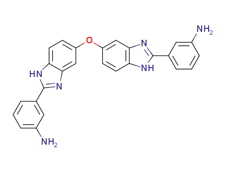 Molecular Structure of 49860-99-3 (Benzenamine, 3,3'-[oxybis(1H-benzimidazole-5,2-diyl)]bis-)