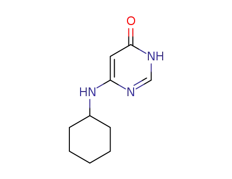 Molecular Structure of 61667-06-9 (4(1H)-Pyrimidinone, 6-(cyclohexylamino)-)