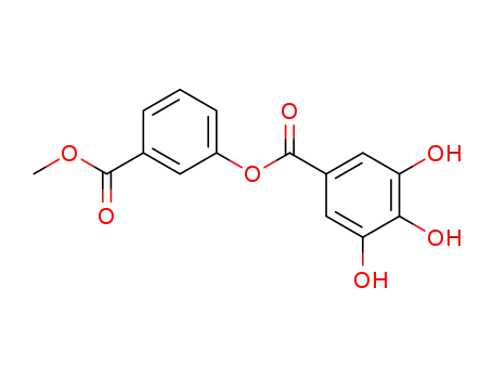 Molecular Structure of 7227-08-9 (Benzoic acid,3,4,5-trihydroxy-, 3-(methoxycarbonyl)phenyl ester)