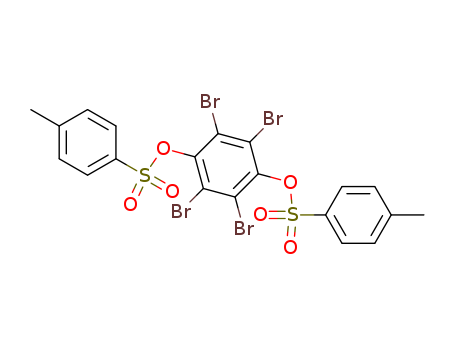 Molecular Structure of 15146-61-9 (1,4-Benzenediol, 2,3,5,6-tetrabromo-, bis(4-methylbenzenesulfonate))
