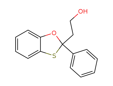 Molecular Structure of 62675-23-4 (1,3-Benzoxathiole-2-ethanol, 2-phenyl-)