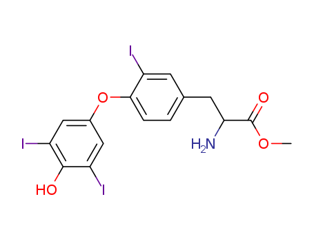 Tyrosine, O-(4-hydroxy-3,5-diiodophenyl)-3-iodo-, methyl ester