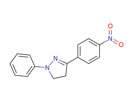 Molecular Structure of 3314-41-8 (1H-Pyrazole, 4,5-dihydro-3-(4-nitrophenyl)-1-phenyl-)