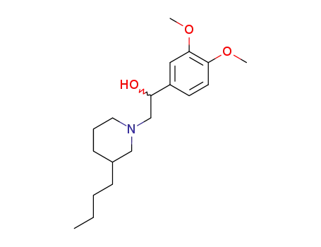 Molecular Structure of 59032-92-7 (1-Piperidineethanol, 3-butyl-a-(3,4-dimethoxyphenyl)-)