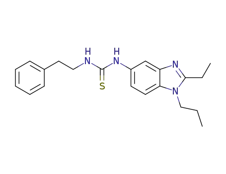 Molecular Structure of 64151-25-3 (Thiourea, N-(2-ethyl-1-propyl-1H-benzimidazol-5-yl)-N'-(2-phenylethyl)-)