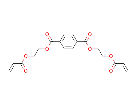 Molecular Structure of 34432-77-4 (1,4-Benzenedicarboxylic acid, bis[2-[(1-oxo-2-propenyl)oxy]ethyl] ester)