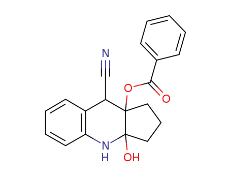 1H-Cyclopenta[b]quinoline-9-carbonitrile,
9a-(benzoyloxy)-2,3,3a,4,9,9a-hexahydro-3a-hydroxy-