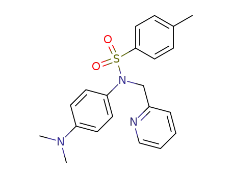 Molecular Structure of 52688-61-6 (Benzenesulfonamide,
N-[4-(dimethylamino)phenyl]-4-methyl-N-(2-pyridinylmethyl)-)