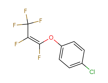 Molecular Structure of 65974-56-3 (Benzene, 1-chloro-4-[(1,2,3,3,3-pentafluoro-1-propenyl)oxy]-, (Z)-)