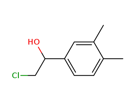 Molecular Structure of 2204-92-4 (Benzenemethanol, a-(chloromethyl)-3,4-dimethyl-)