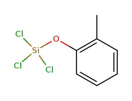 Molecular Structure of 16714-32-2 (Silane, trichloro(2-methylphenoxy)-)