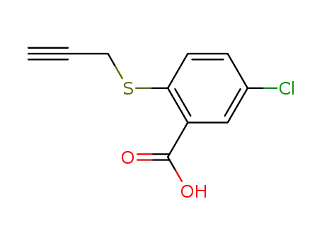 Benzoic acid, 5-chloro-2-(2-propynylthio)-