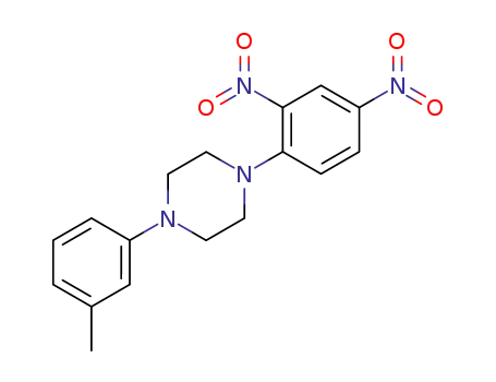 Molecular Structure of 62208-60-0 (Piperazine, 1-(2,4-dinitrophenyl)-4-(3-methylphenyl)-)