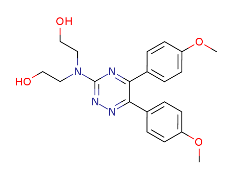 59663-44-4,2,2-((5,6-Bis(p-methoxyphenyl)-as-triazin-3-yl)imino)diethanol,