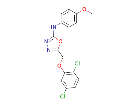 40056-80-2,5-[(2,5-dichlorophenoxy)methyl]-N-(4-methoxyphenyl)-1,3,4-oxadiazol-2-amine,