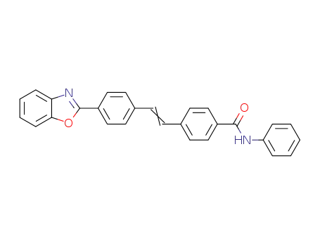 Molecular Structure of 57247-62-8 (Benzamide, 4-[2-[4-(2-benzoxazolyl)phenyl]ethenyl]-N-phenyl-)