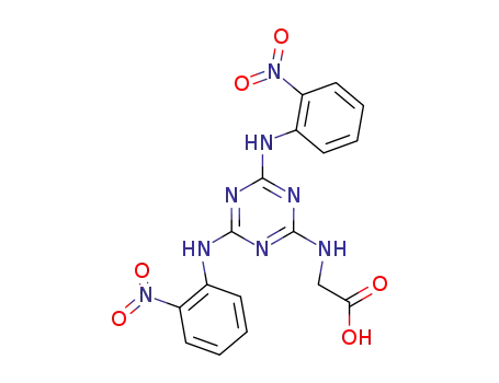 Molecular Structure of 65052-16-6 (Glycine, N-[4,6-bis[(2-nitrophenyl)amino]-1,3,5-triazin-2-yl]-)