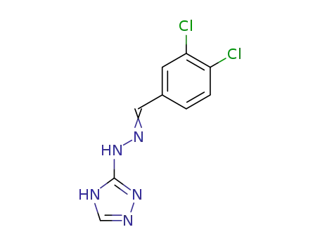 Molecular Structure of 65790-02-5 (Benzaldehyde, 3,4-dichloro-, 1H-1,2,4-triazol-3-ylhydrazone)