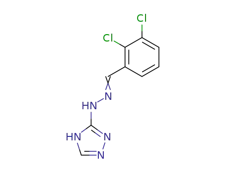 Molecular Structure of 65790-01-4 (Benzaldehyde, 2,3-dichloro-, 1H-1,2,4-triazol-3-ylhydrazone)