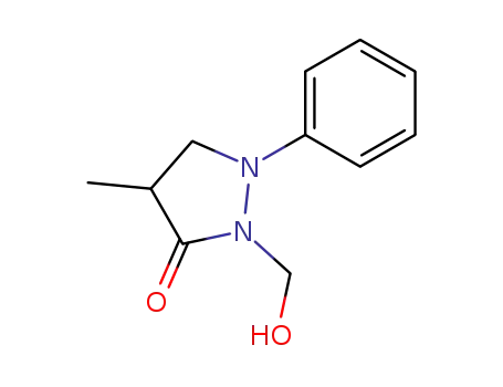 Molecular Structure of 5674-50-0 (3-Pyrazolidinone, 2-(hydroxymethyl)-4-methyl-1-phenyl-)