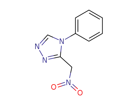 Molecular Structure of 63417-17-4 (4H-1,2,4-Triazole, 3-(nitromethyl)-4-phenyl-)