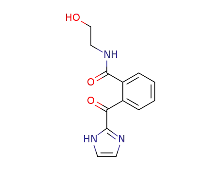 Molecular Structure of 62366-88-5 (Benzamide, N-(2-hydroxyethyl)-2-(1H-imidazol-2-ylcarbonyl)-)