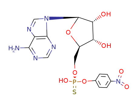 71738-02-8,Adenosine, 5-(O-(4-nitrophenyl) hydrogen phosphorothioate), (S)-,