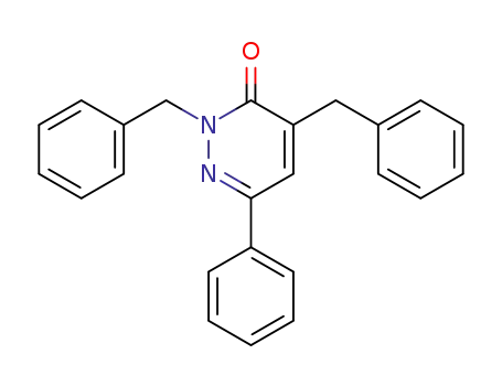 3(2H)-Pyridazinone, 6-phenyl-2,4-bis(phenylmethyl)-
