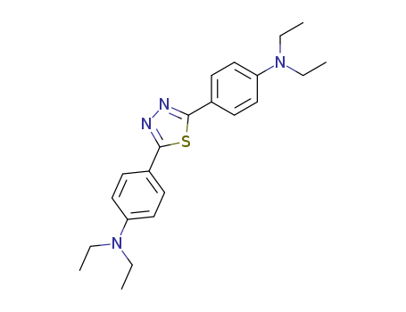 Molecular Structure of 1248-80-2 (Benzenamine, 4,4'-(1,3,4-thiadiazole-2,5-diyl)bis[N,N-diethyl-)