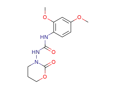 Molecular Structure of 54924-54-8 (Urea,
N-(dihydro-2-oxo-2H-1,3-oxazin-3(4H)-yl)-N'-(2,4-dimethoxyphenyl)-)