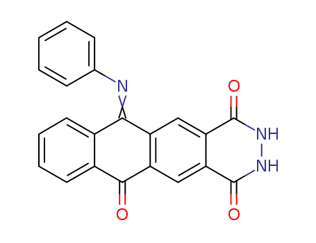 Molecular Structure of 61415-55-2 (Naphtho[2,3-g]phthalazine-1,4,6(11H)-trione,
2,3-dihydro-11-(phenylimino)-)