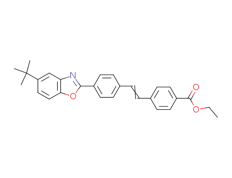 Benzoic acid, 4-[2-[4-[5-(1,1-dimethylethyl)-2-benzoxazolyl]phenyl]ethenyl]-, ethyl ester