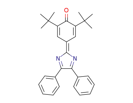 Molecular Structure of 1749-80-0 (2,6-di-tert-butyl-4-(4,5-diphenyl-2H-iMidazol-2-ylidene)cyclohexa-2,5-dienone)