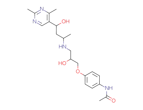 Acetamide,
N-[4-[3-[[3-(2,4-dimethyl-5-pyrimidinyl)-3-hydroxy-1-methylpropyl]amino]
-2-hydroxypropoxy]phenyl]-