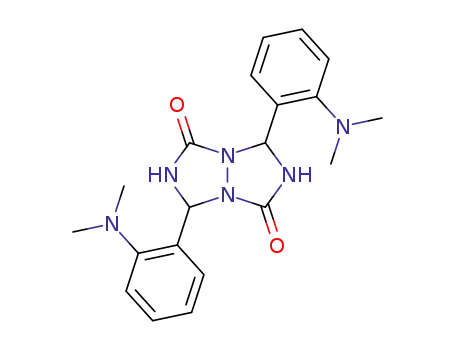 Molecular Structure of 62442-29-9 (1H,5H-[1,2,4]Triazolo[1,2-a][1,2,4]triazole-1,5-dione,
3,7-bis[2-(dimethylamino)phenyl]tetrahydro-)