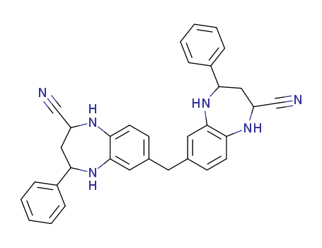 58536-14-4,7,7-Methylenebis(2,3,4,5-tetrahydro-4-phenyl)-1H-1,5-benzodiazepine-2-carbonitrile,