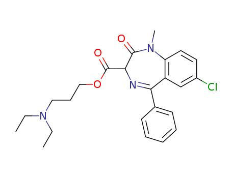 1H-1,4-Benzodiazepine-3-carboxylic acid, 7-chloro-2,3-dihydro-1-methyl-2-oxo-5-phenyl-, 3-(diethylamino)propyl ester