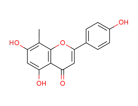 Molecular Structure of 5594-99-0 (4H-1-Benzopyran-4-one, 5,7-dihydroxy-2-(4-hydroxyphenyl)-8-methyl-)