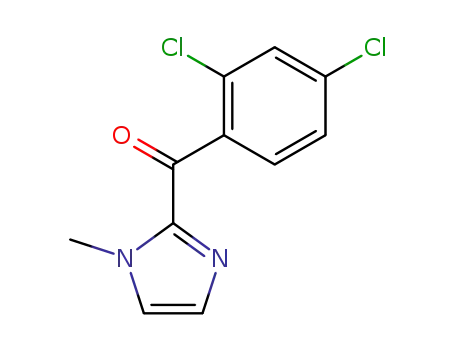 Molecular Structure of 62412-34-4 (Methanone, (2,4-dichlorophenyl)(1-methyl-1H-imidazol-2-yl)-)
