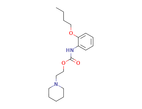 Molecular Structure of 69852-97-7 (Carbamic acid, (2-butoxyphenyl)-, 2-(1-piperidinyl)ethyl ester)
